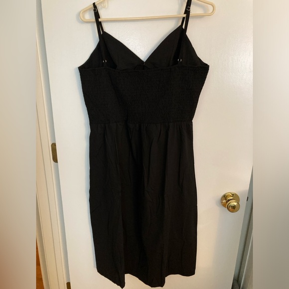 SPRIME Sleeveless V Neck, Side Slit, Black Dress, Size XXL - Picture 2 of 7